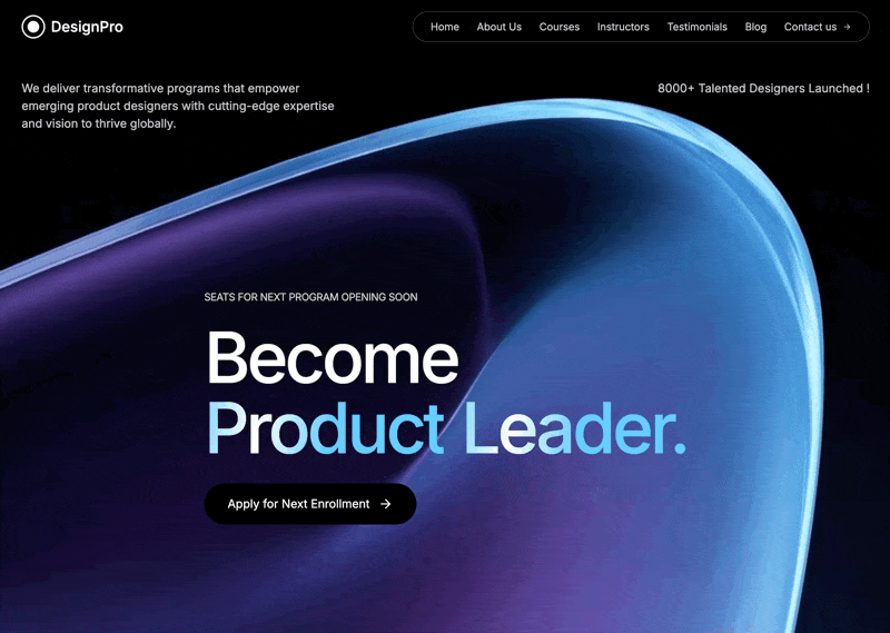 DesignPro School Hero